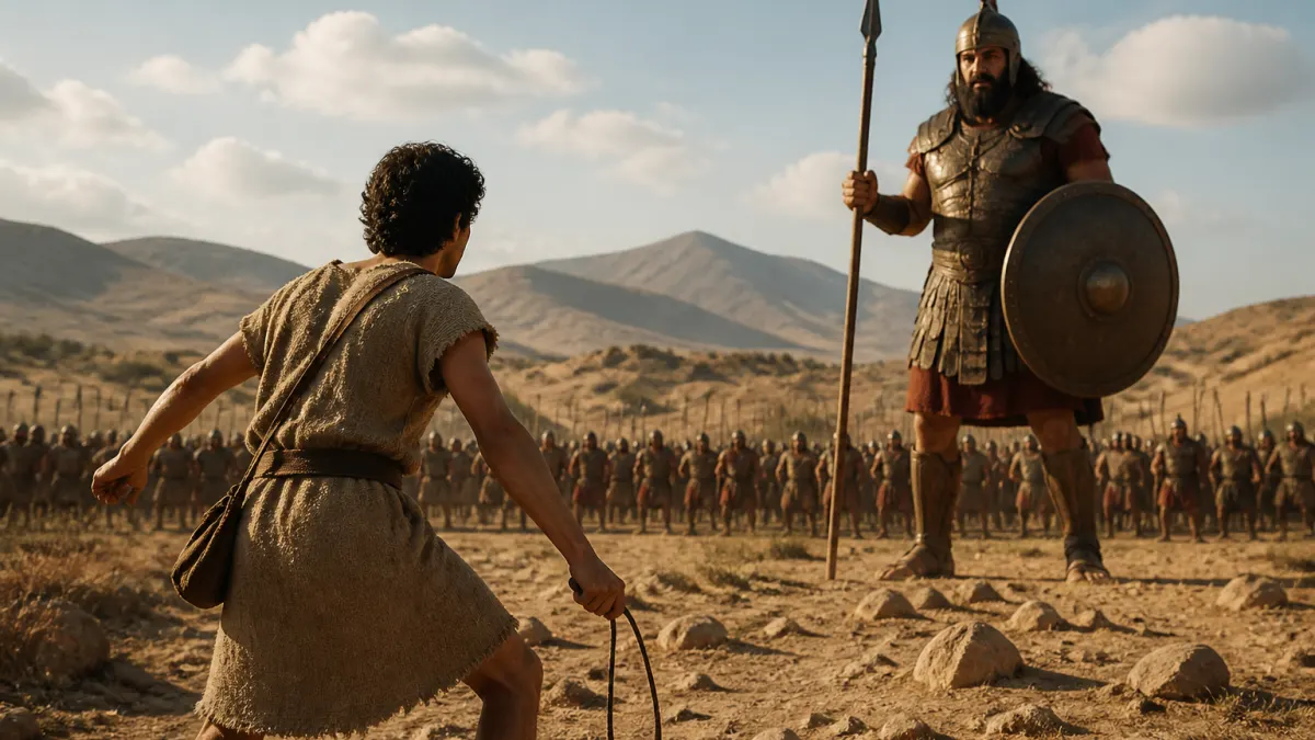 Explicação de 1 Samuel 17 em estudo biblico no site O Profeta