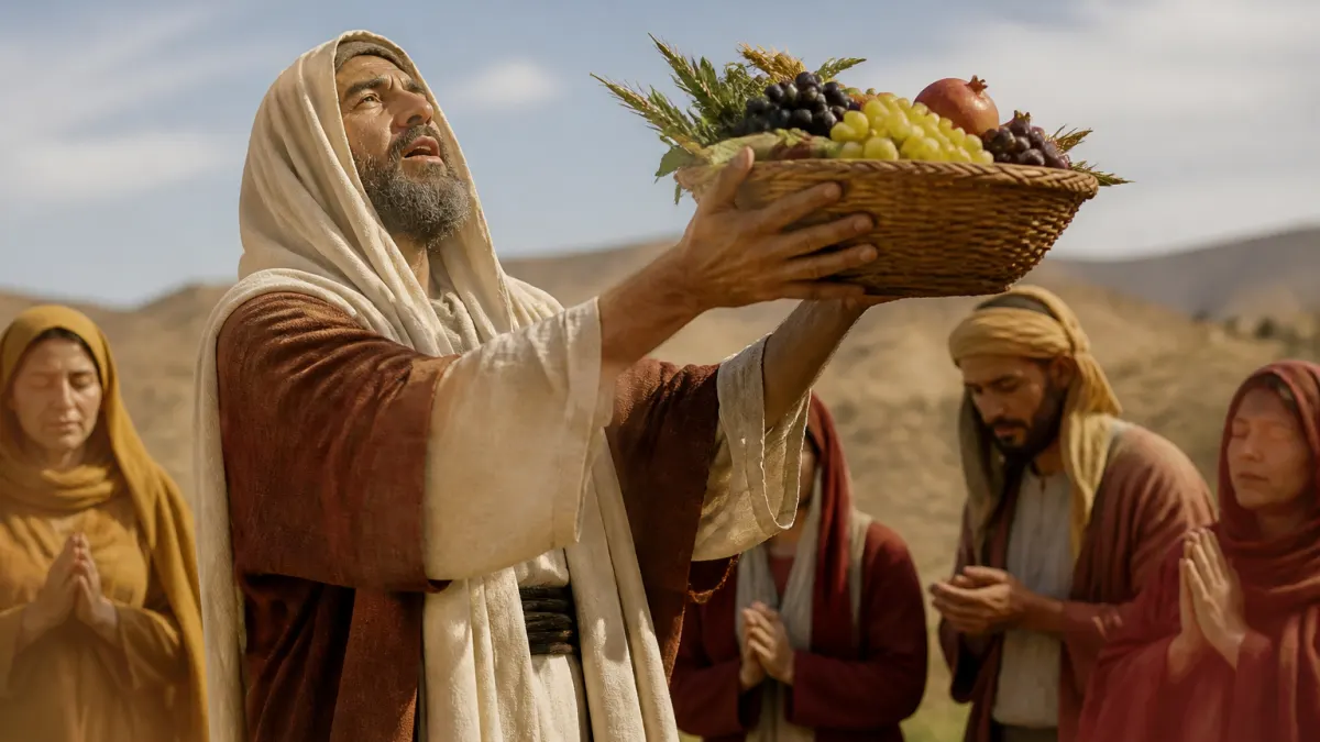 Explicação de Deuteronômio 26 em estudo biblico no site O Profeta