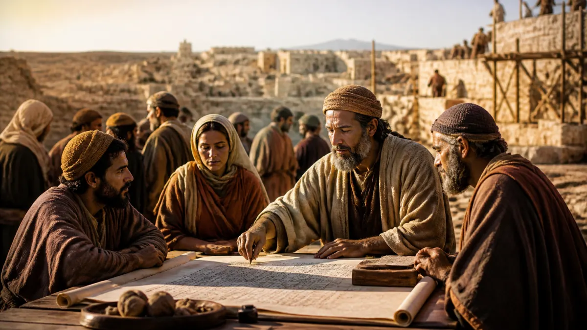 Explicação de Neemias 11 em estudo biblico no site O Profeta